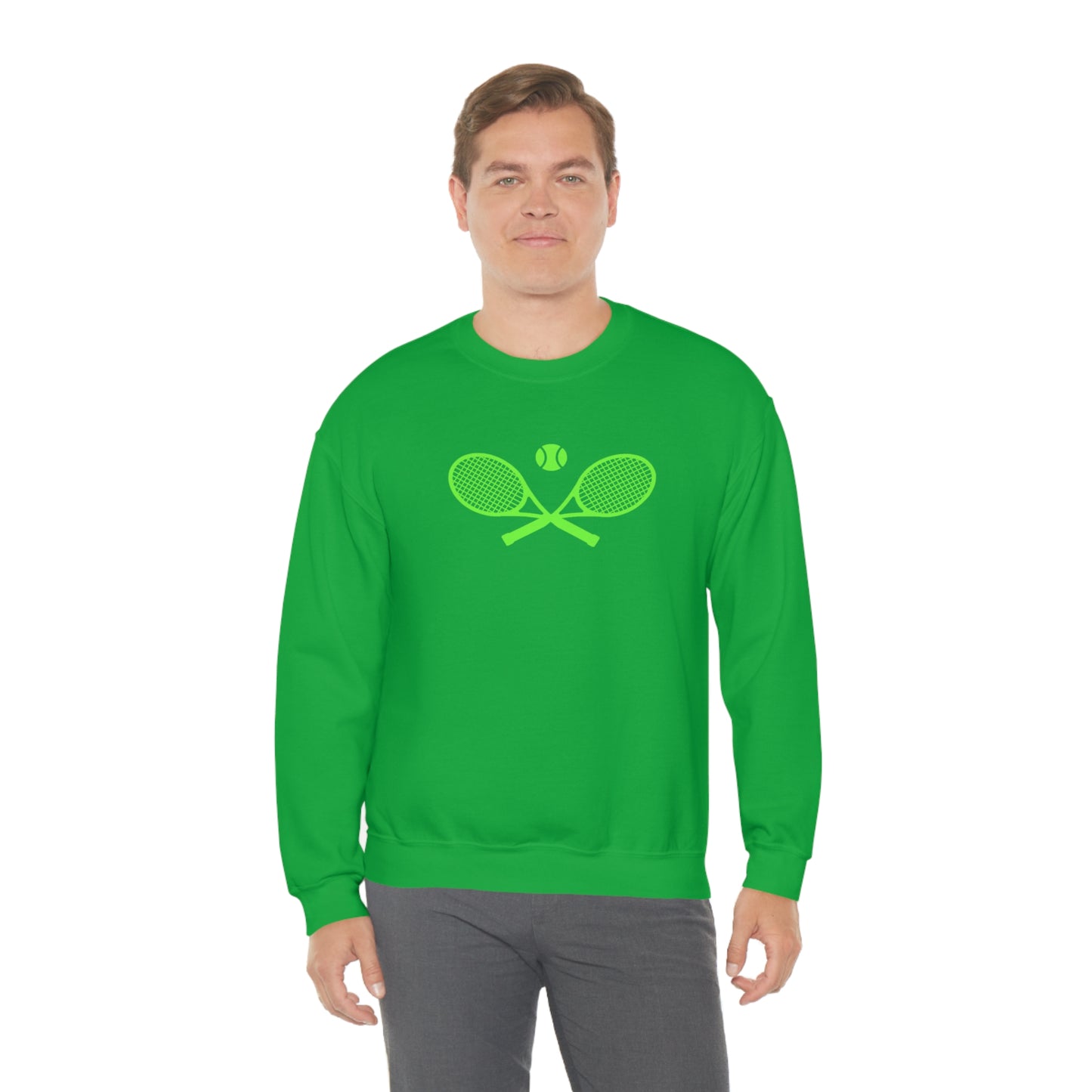 Preppy Lime Green Tennis Sweatshirt