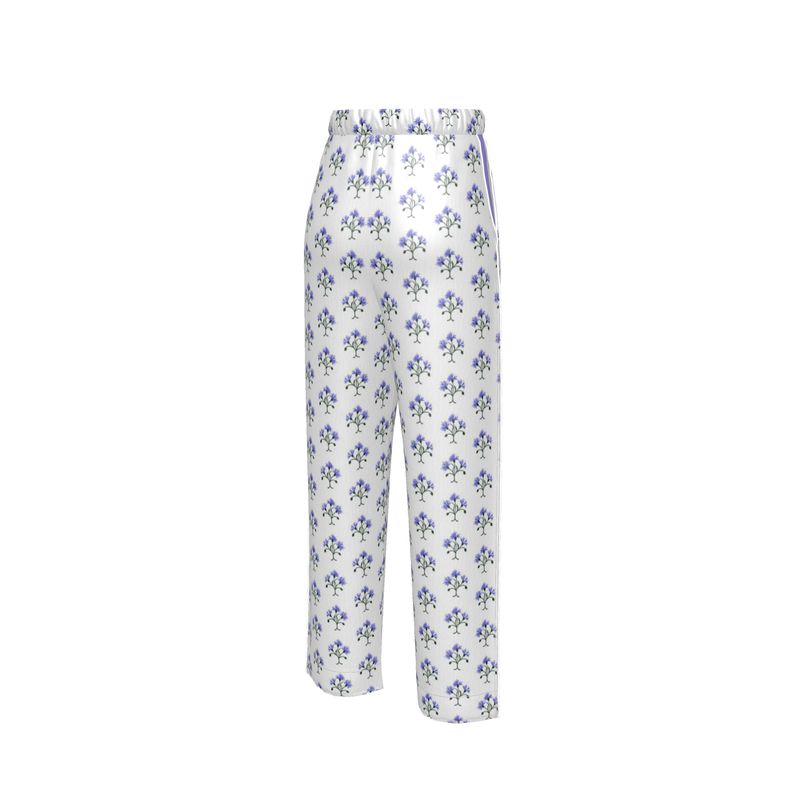 Primavera's Blue Flowers Luxury Pyjama Trousers