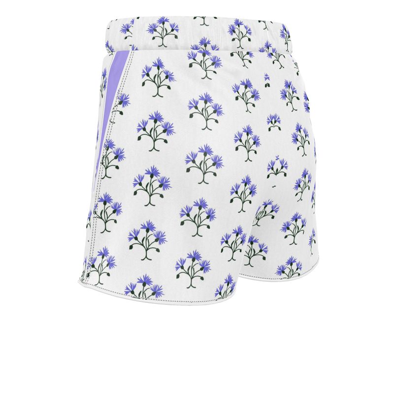 Primavera's Blue Flowers Luxury Pyjama Shorts