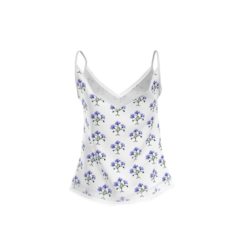 Primavera's Blue Flowers Cami