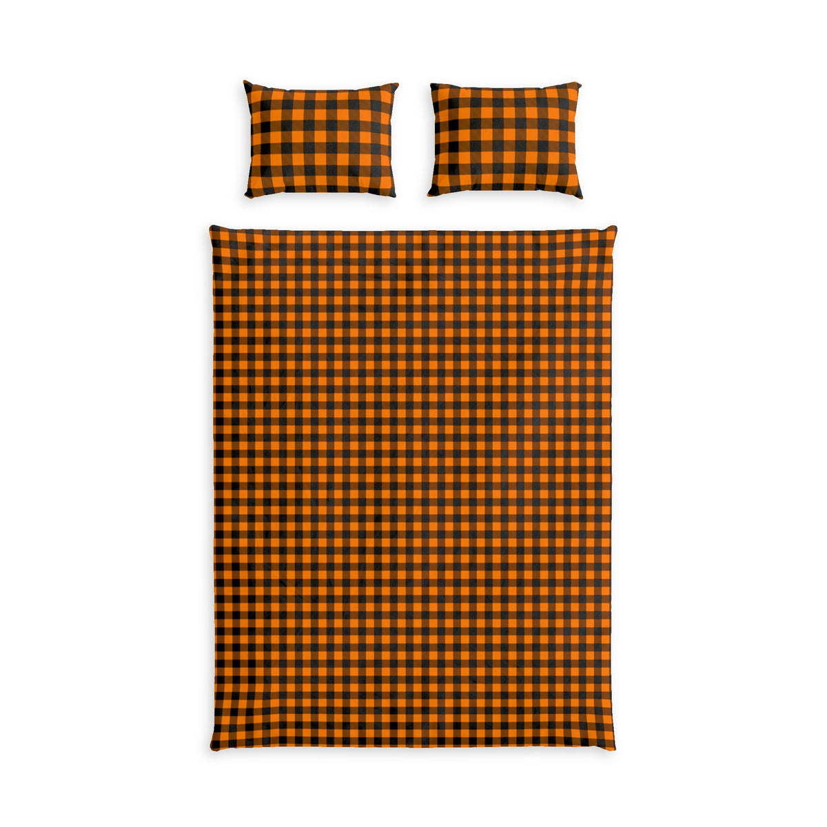 Halloween Plaid Cotton Bed Set