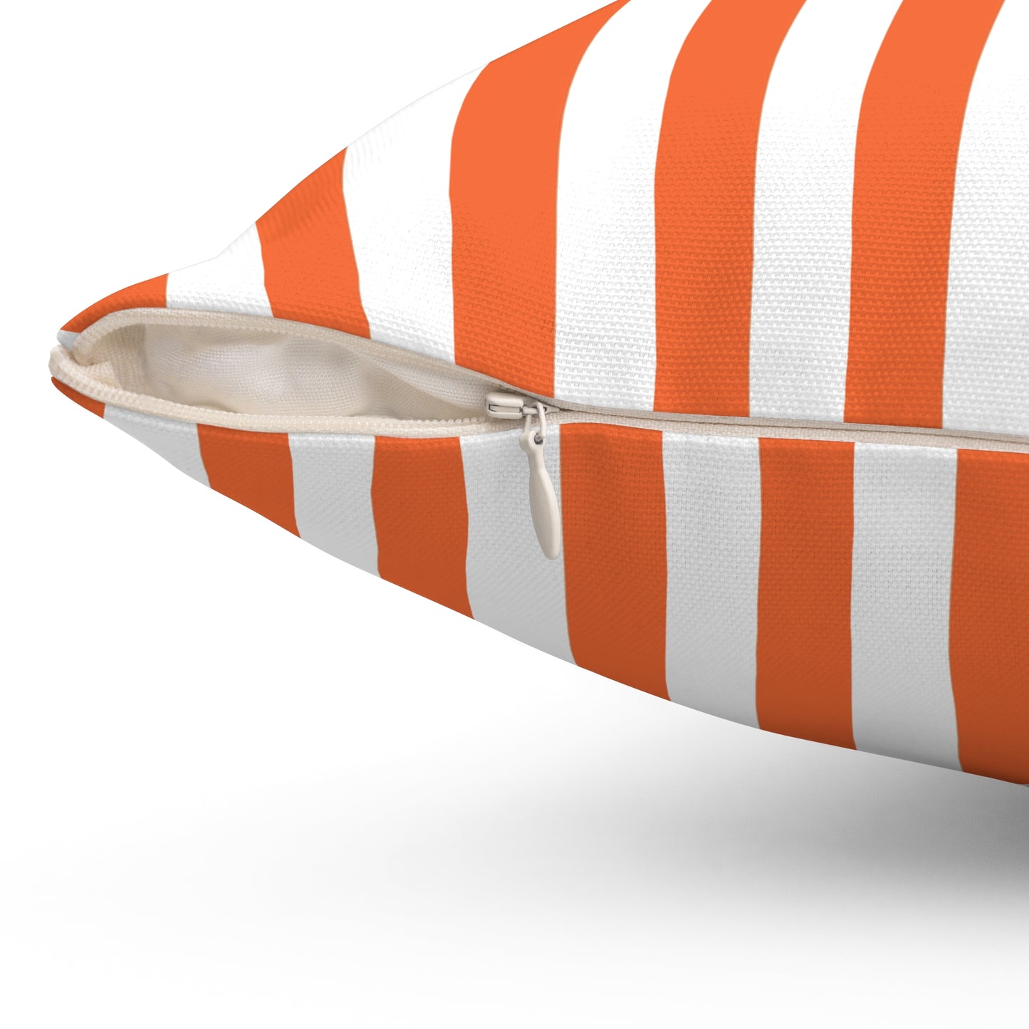 Orange Striped Pillows