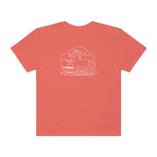 Horse on the Beach Comfort Colors T-Shirt