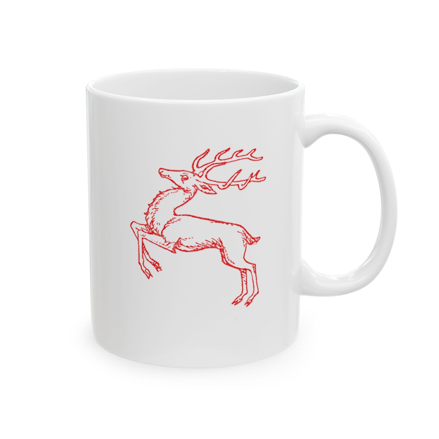 Red Reindeer Mug