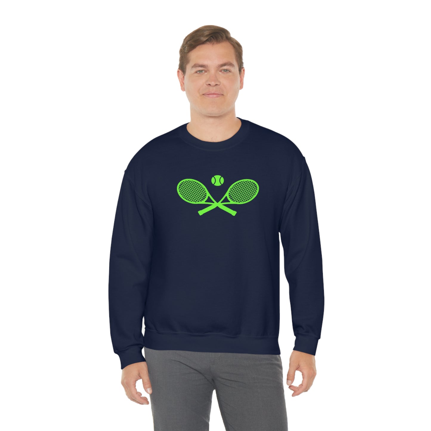 Preppy Lime Green Tennis Sweatshirt