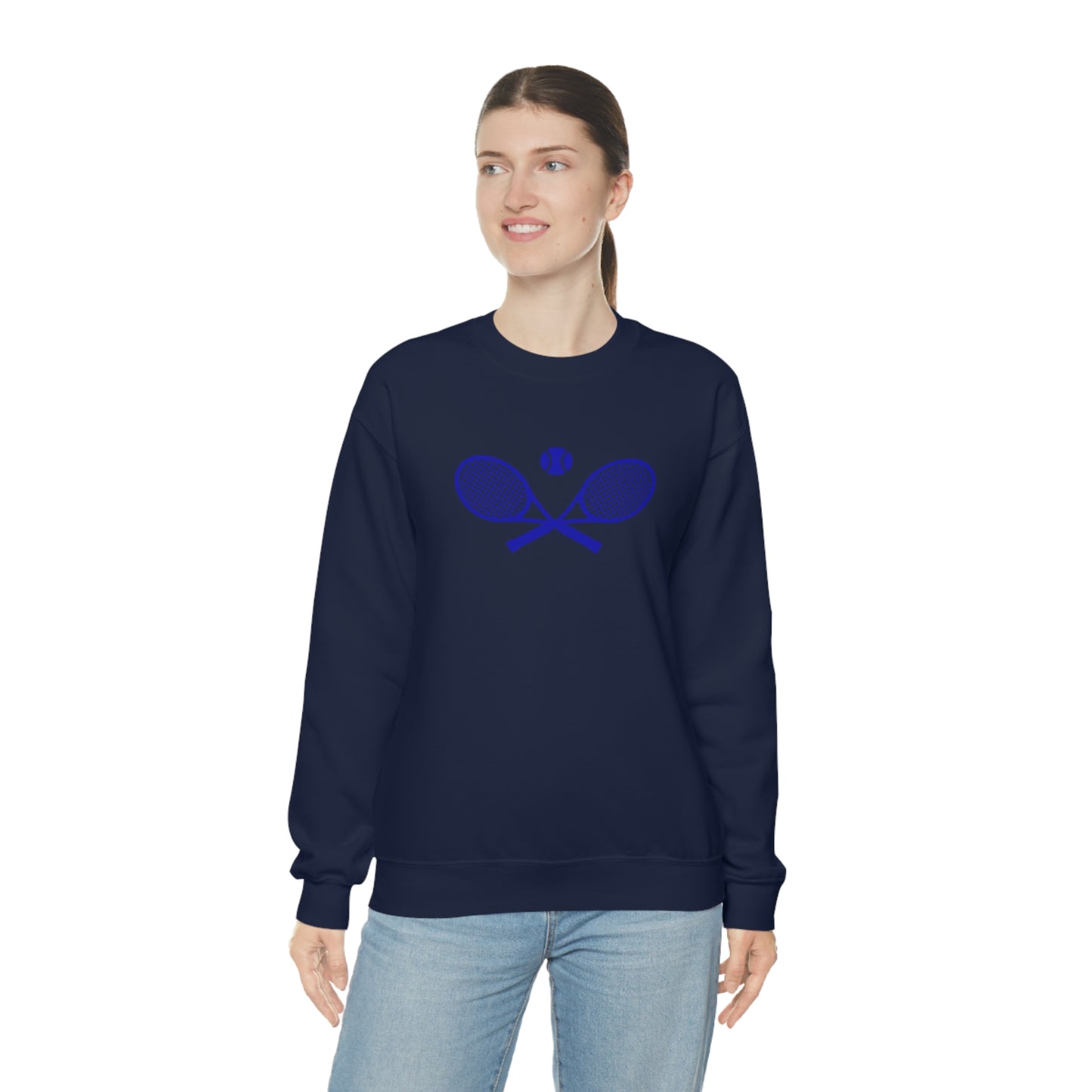 Preppy Blue Tennis Sweatshirt