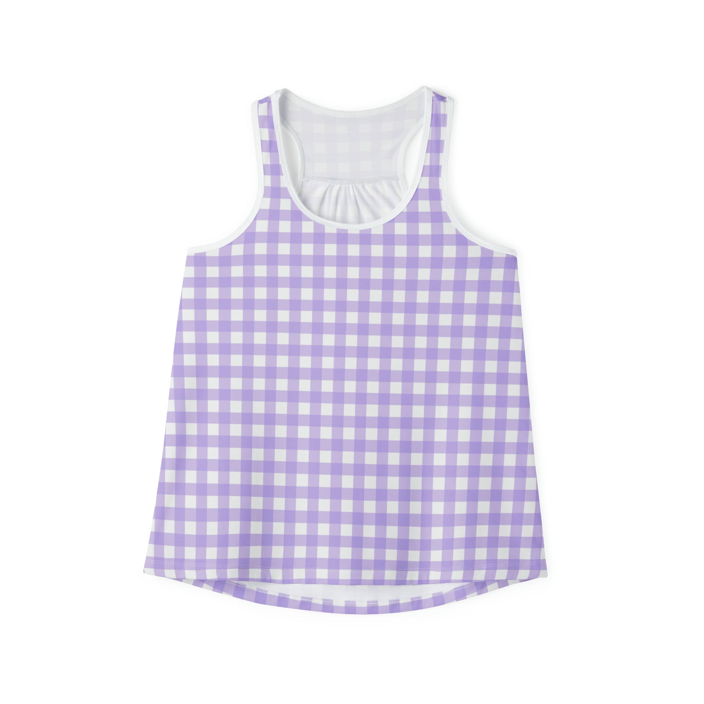 Lilac Gingham Tank Top