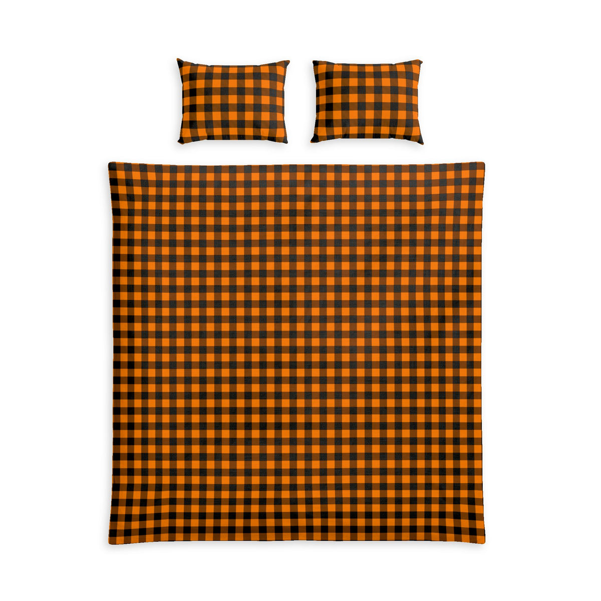 Halloween Plaid Cotton Bed Set