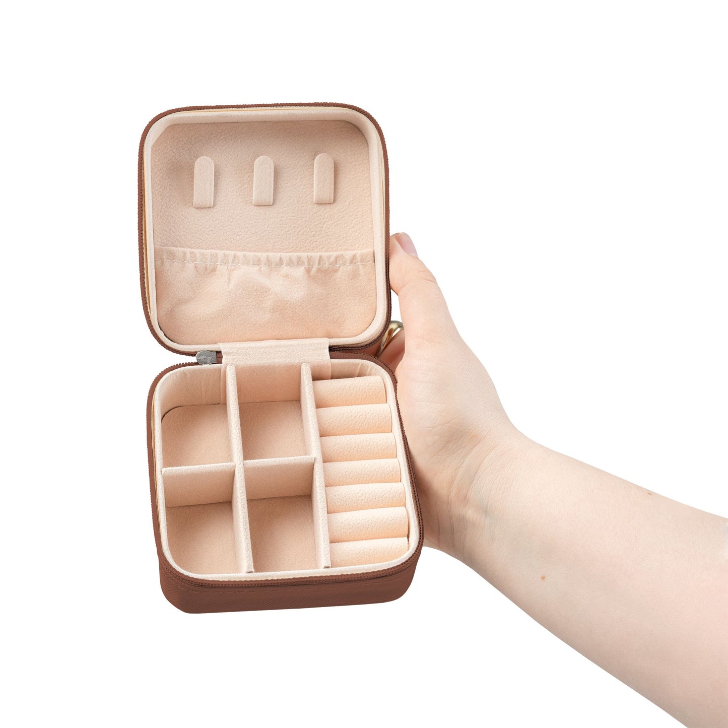 Three Initial Monogram Jewelry Travel Case
