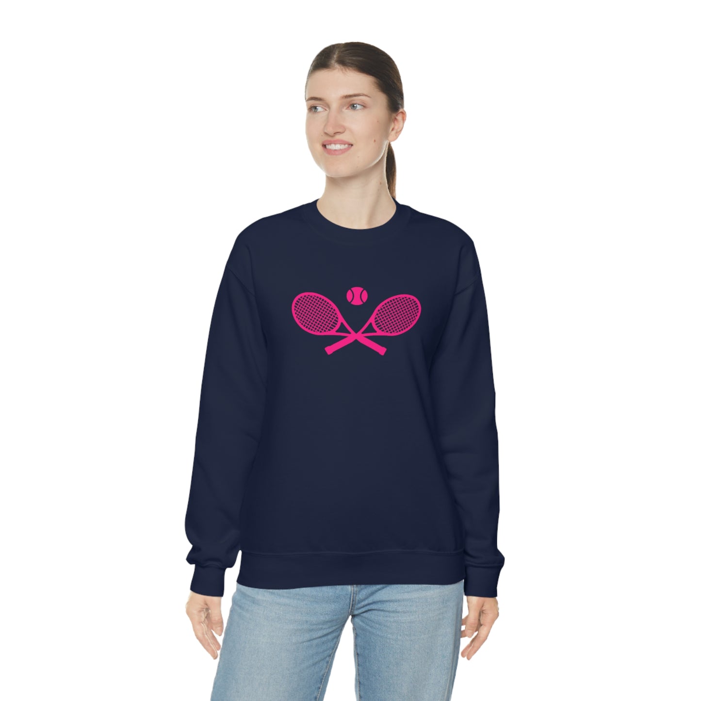 Preppy Pink Tennis Sweatshirt