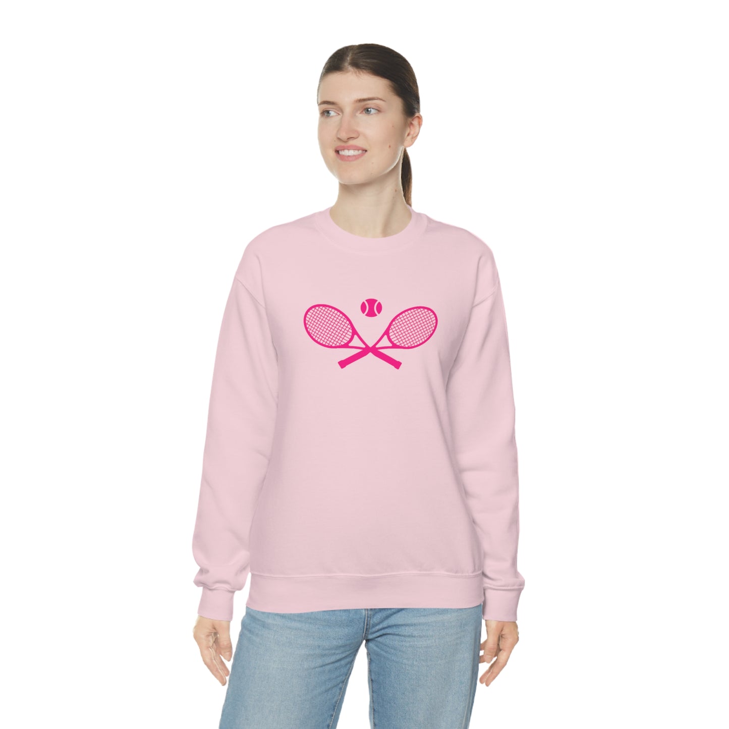 Preppy Pink Tennis Sweatshirt