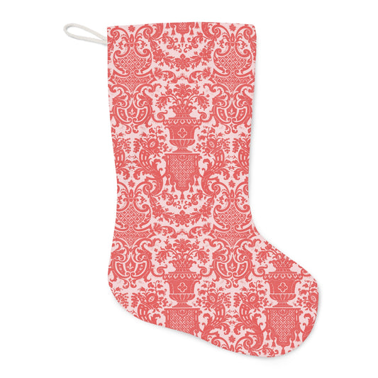 Red Toile Christmas Stocking