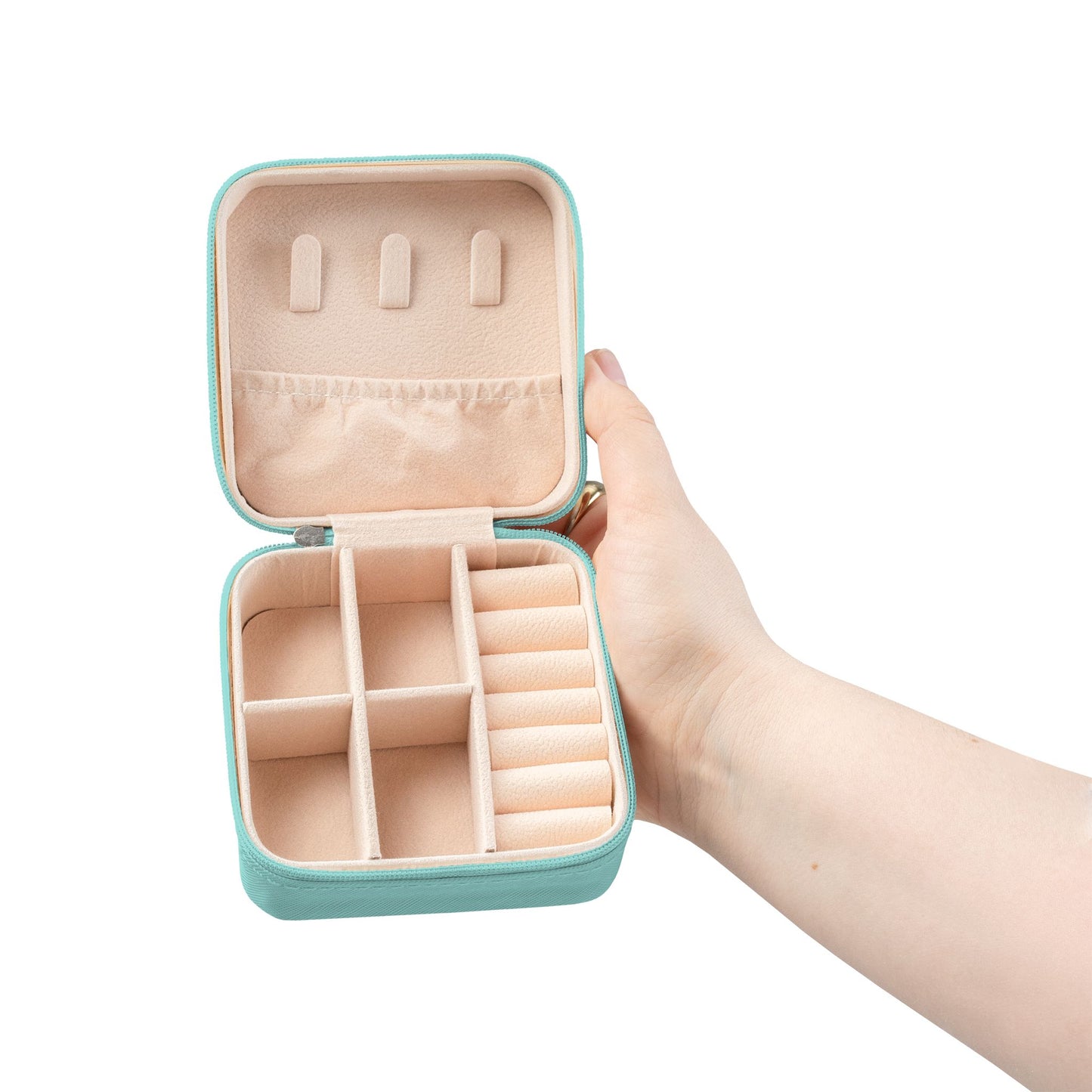 Three Initial Monogram Jewelry Travel Case