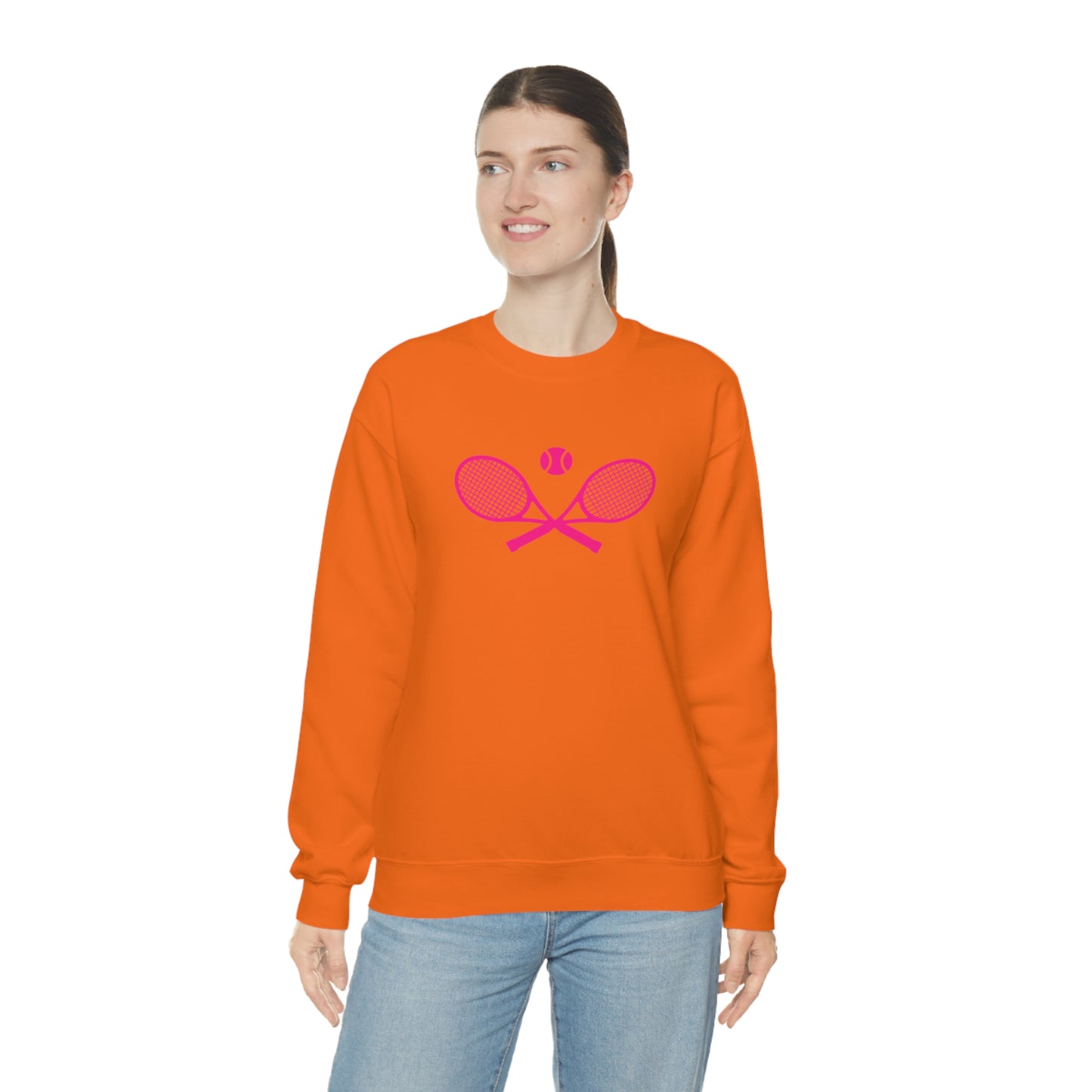 Preppy Pink Tennis Sweatshirt