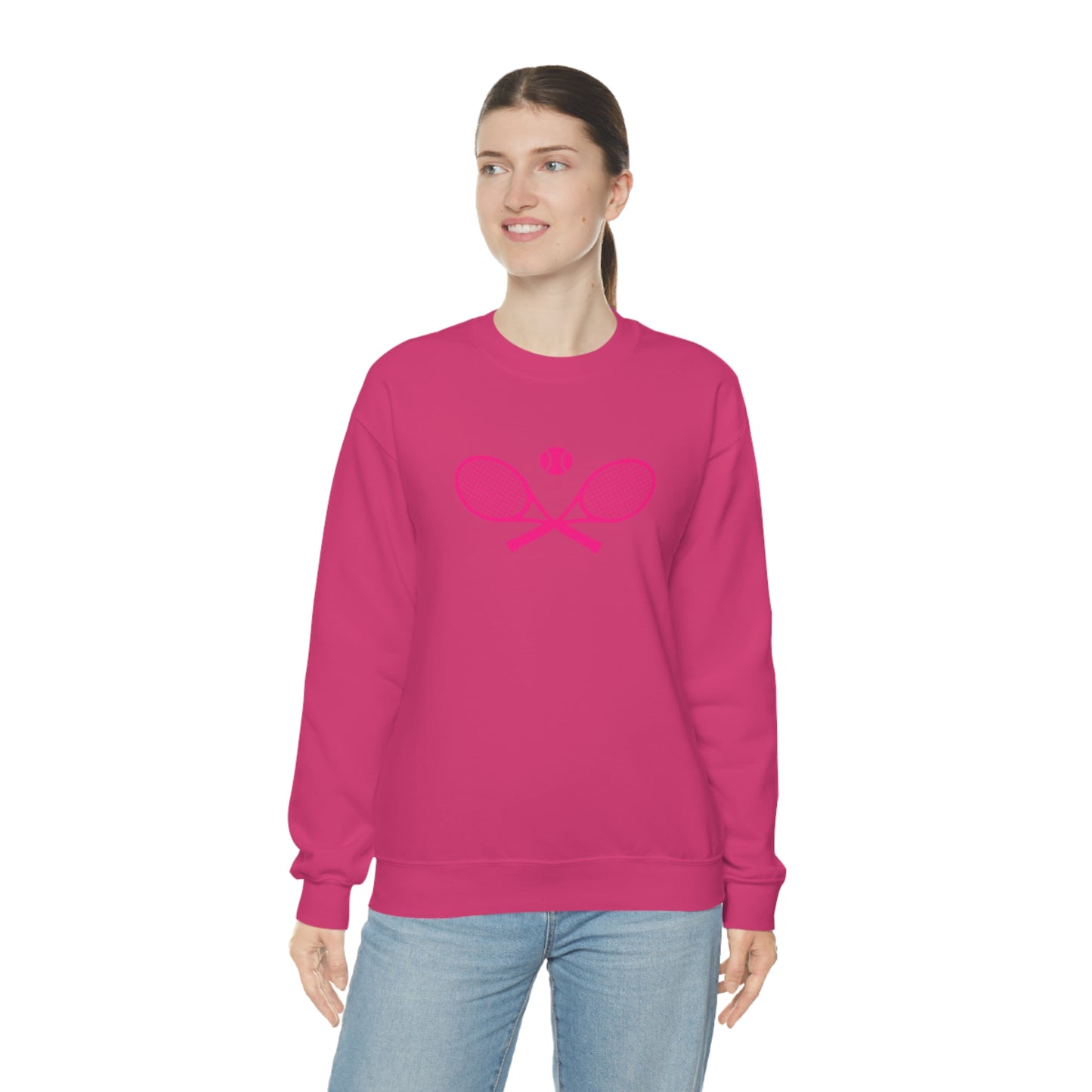 Preppy Pink Tennis Sweatshirt