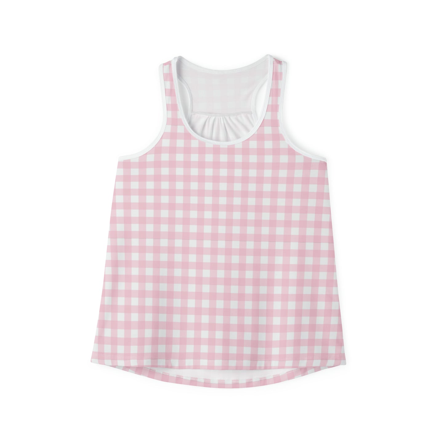 Pink Gingham Tank Top