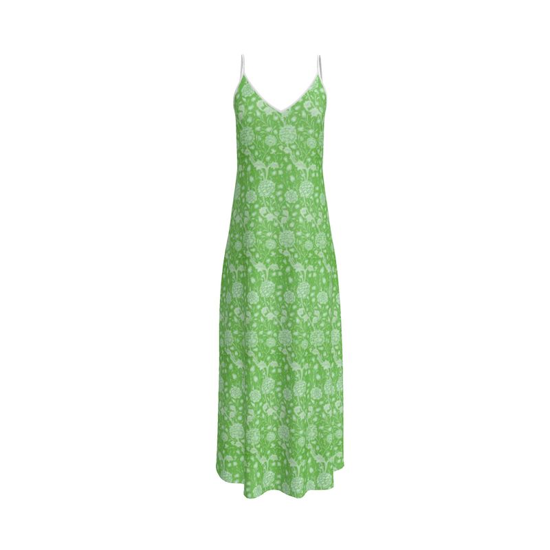 Botanical Summer Slip Dress
