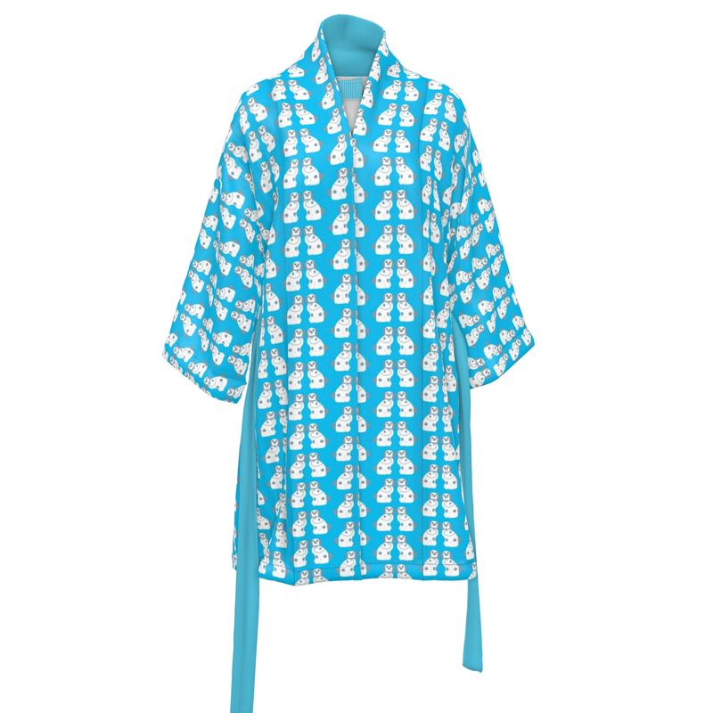 Blue Staffordshire Dogs Kimono