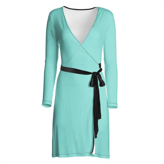 Robin's Egg Blue Wrap Dress