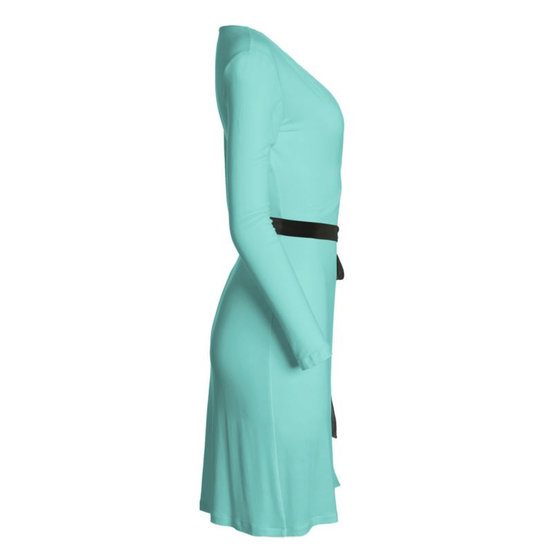 Robin's Egg Blue Wrap Dress