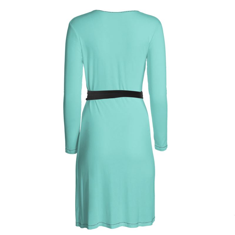Robin's Egg Blue Wrap Dress