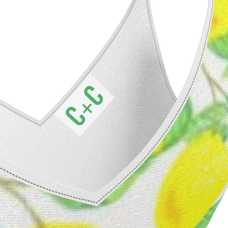 Botanical Lemon Print Dress