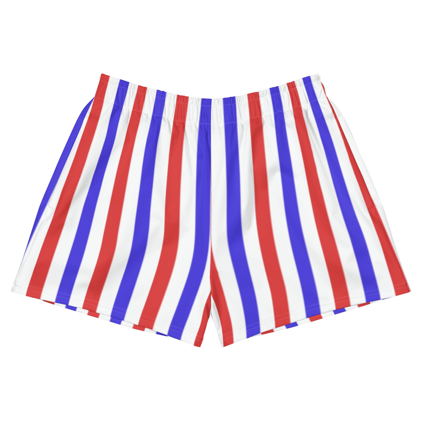 Preppy Red White and Blue Striped Shorts