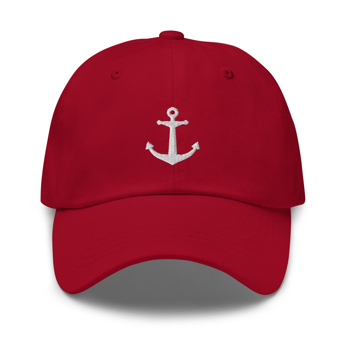 White Anchor Baseball Cap