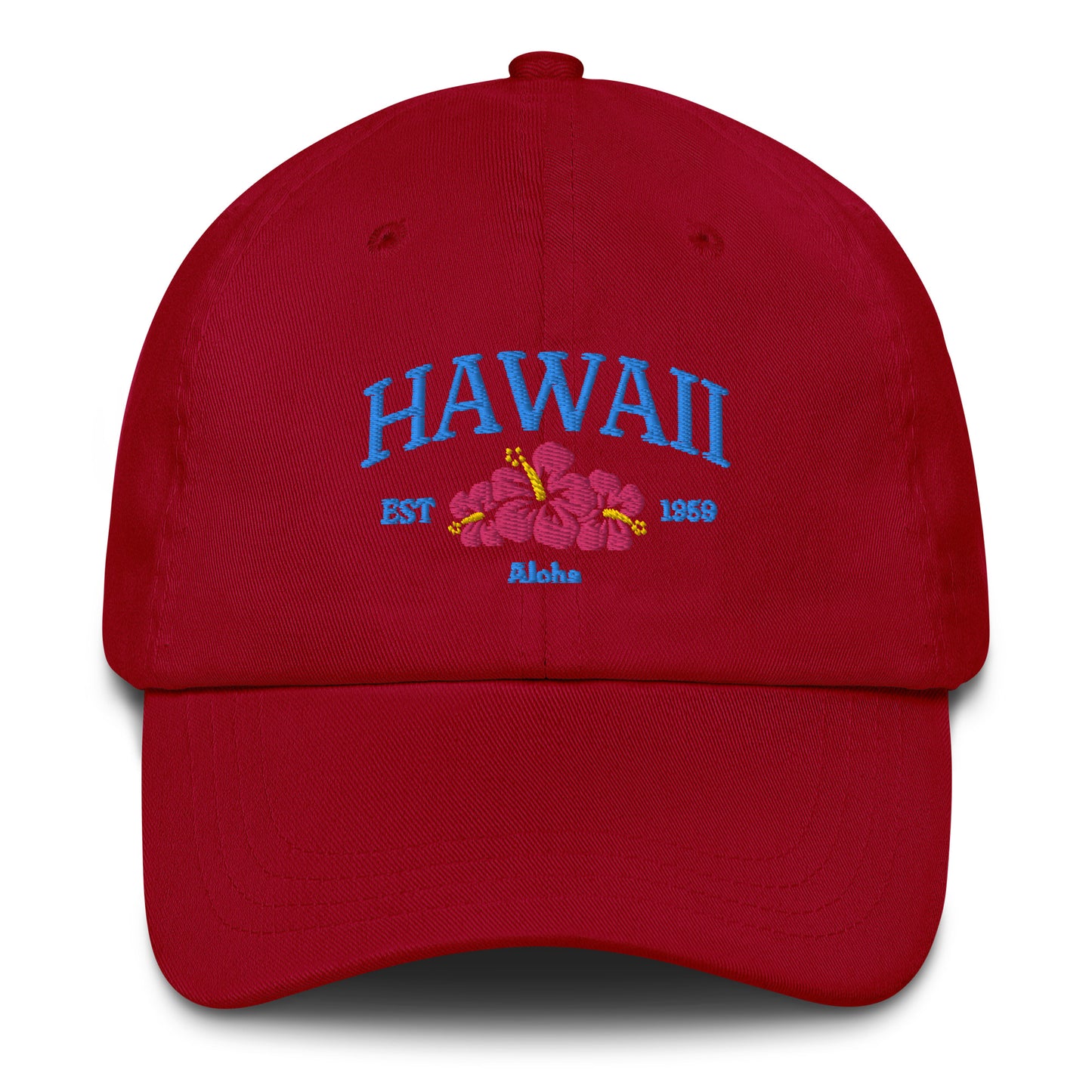 Hawaii Blue/Pink Baseball Cap