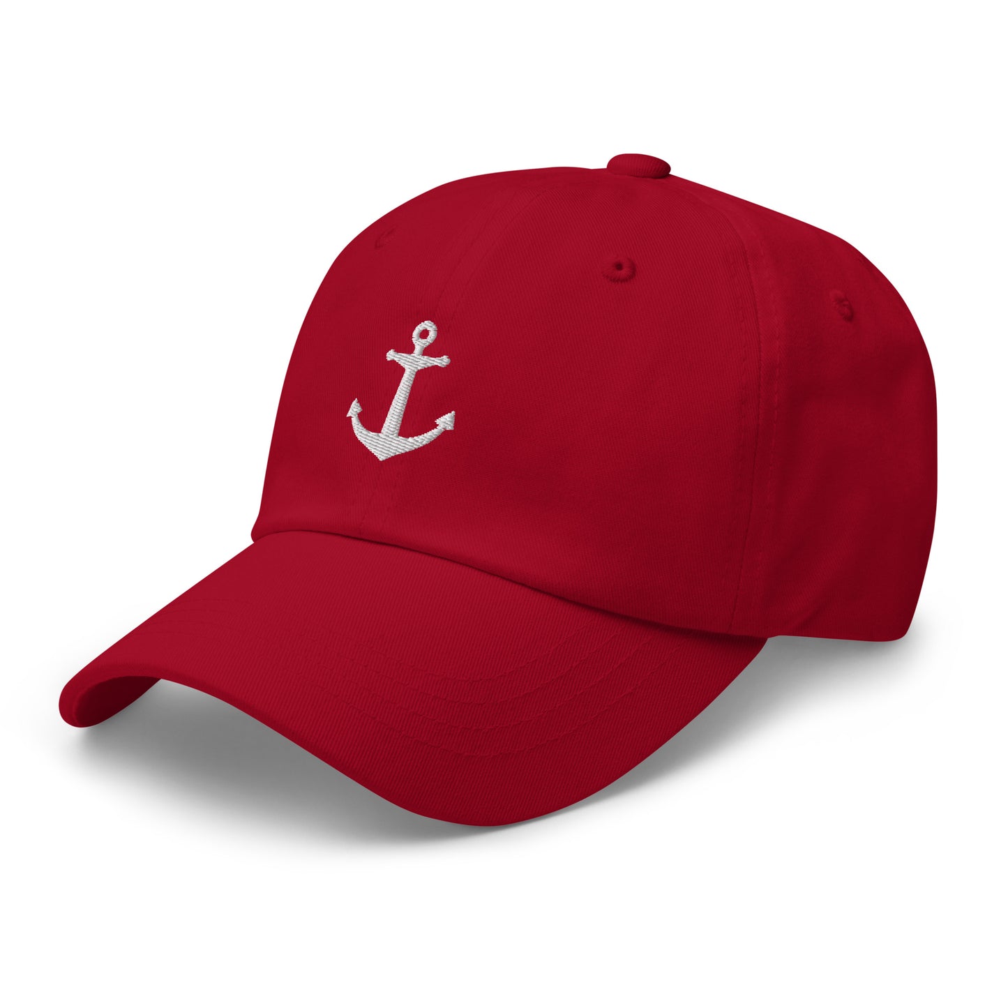 White Anchor Baseball Cap