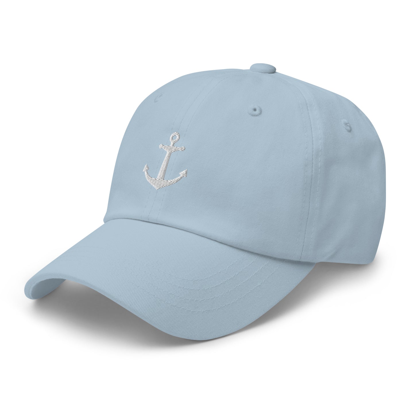 White Anchor Baseball Cap