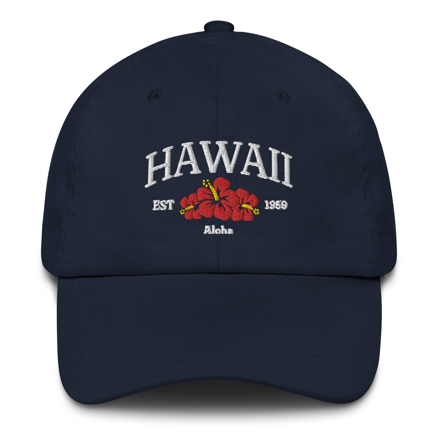 Hawaii White/Red Baseball Cap