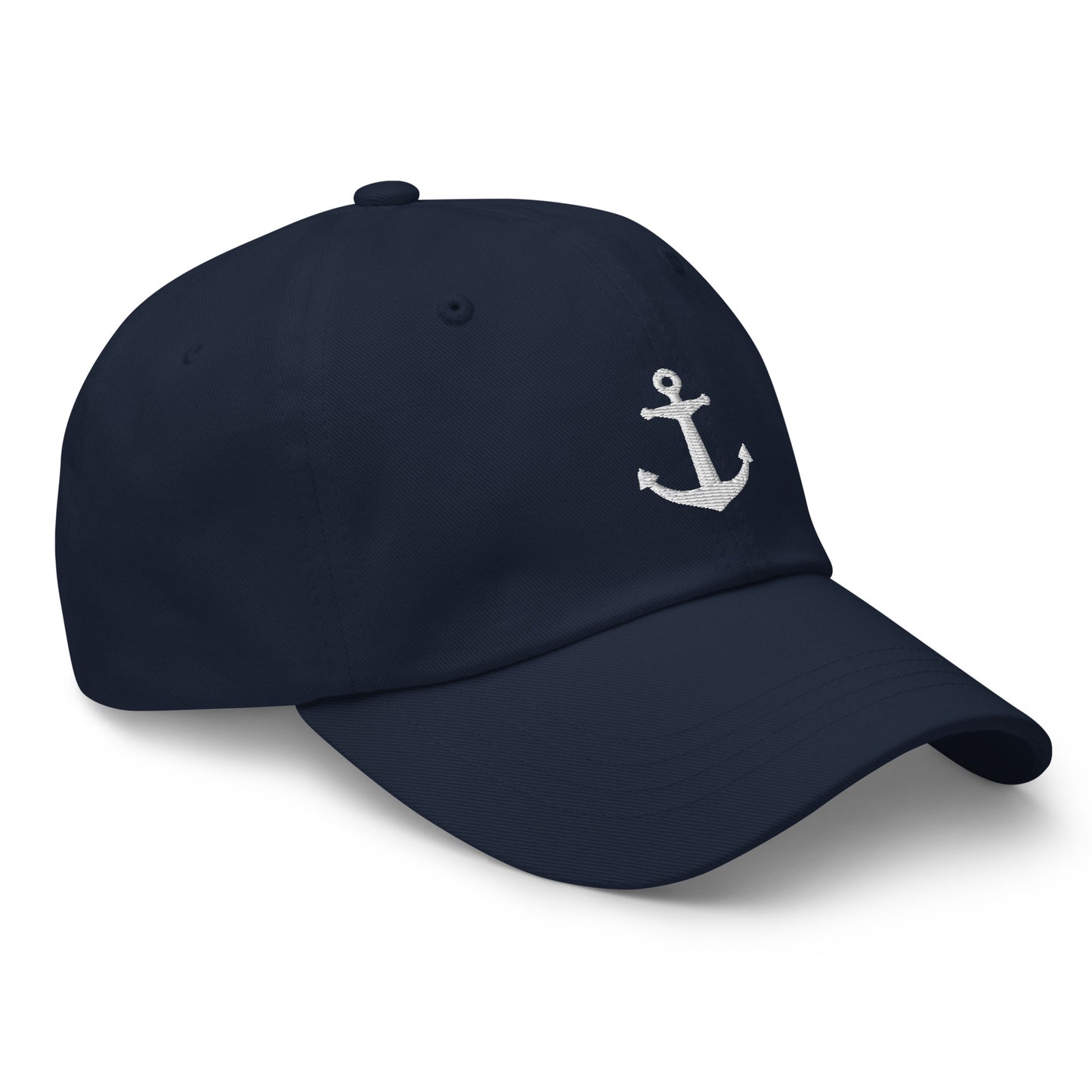 White Anchor Baseball Cap