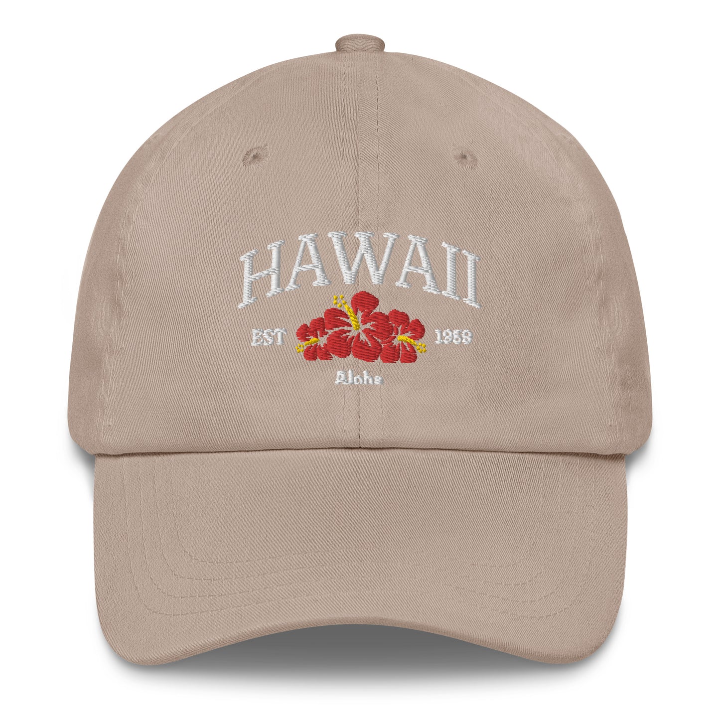 Hawaii White/Red Baseball Cap