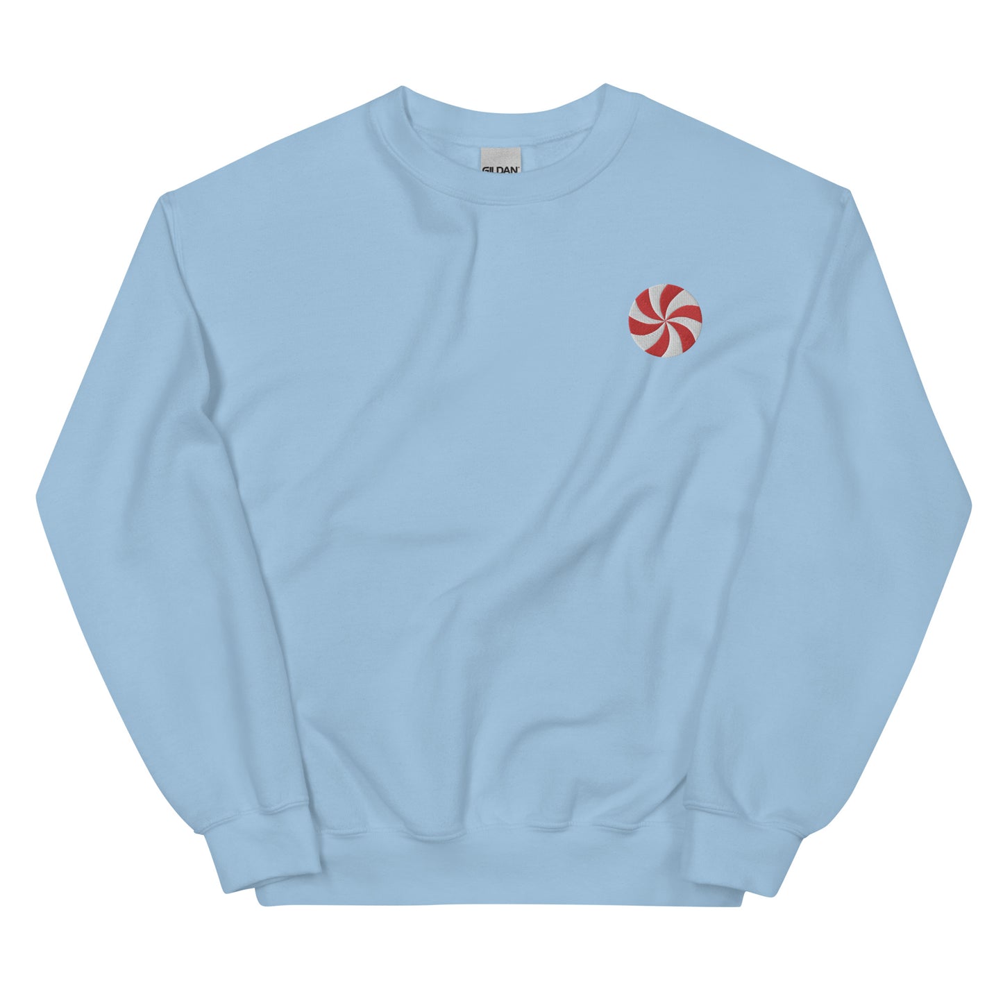 Red Peppermint Embroidered Sweatshirt