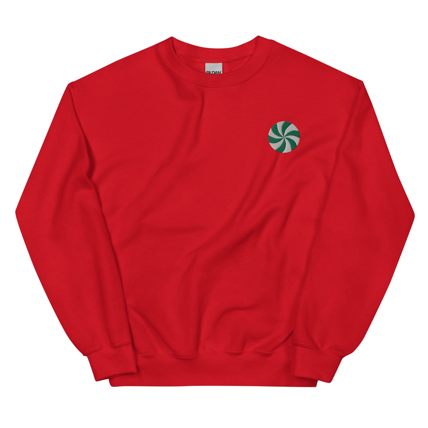 Green Peppermint Embroidered Sweatshirt