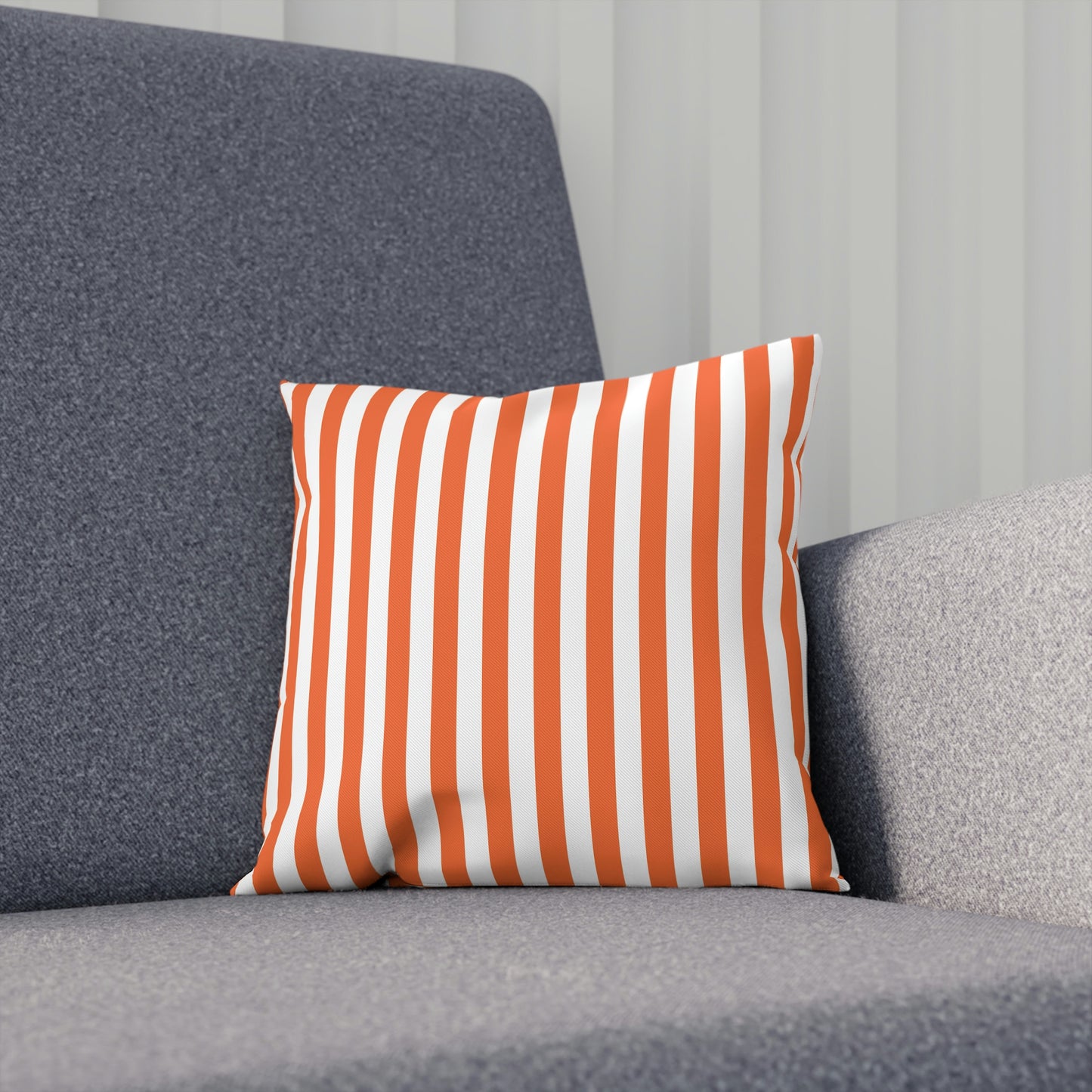 Orange Striped Pillows