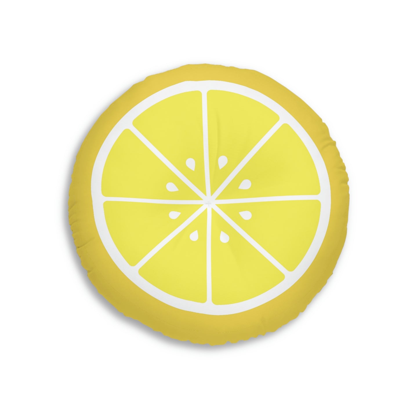 Lemon Slice Round Floor Pillow