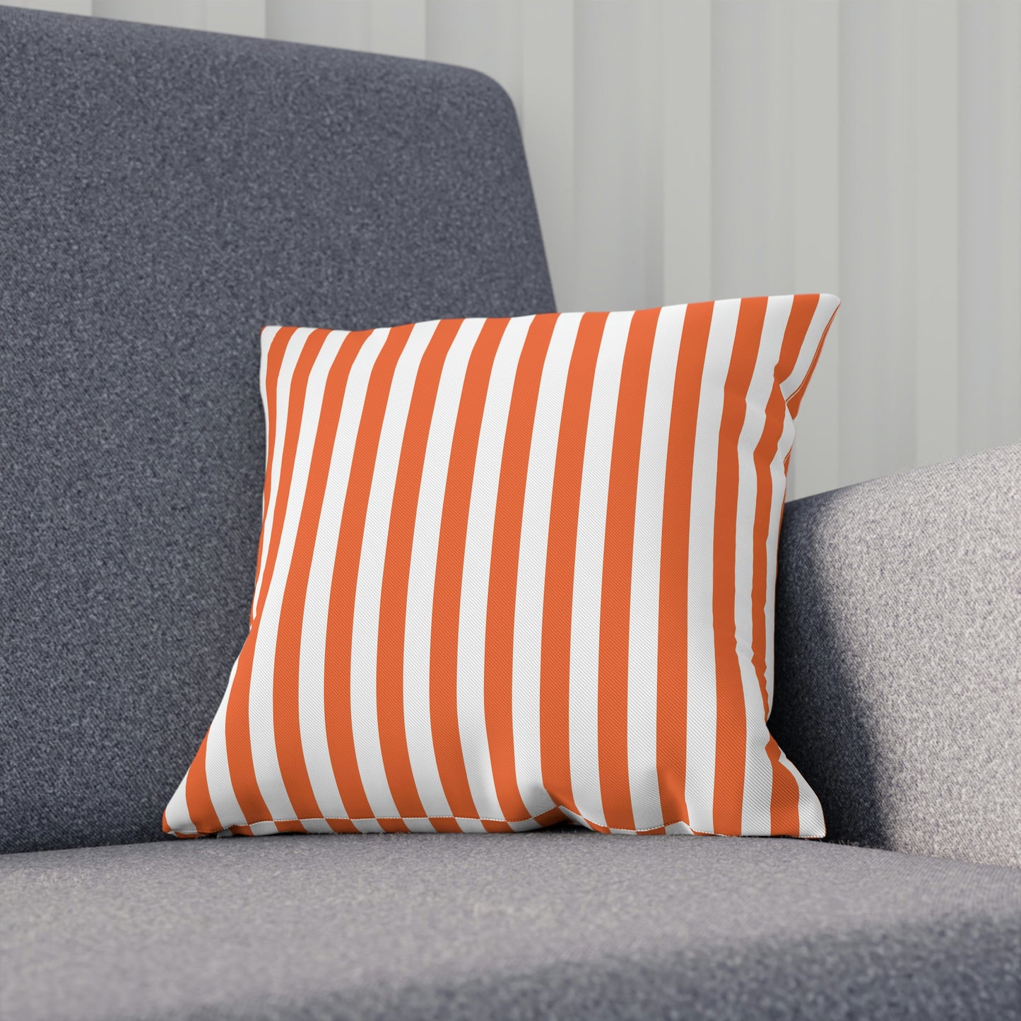 Orange Striped Pillows