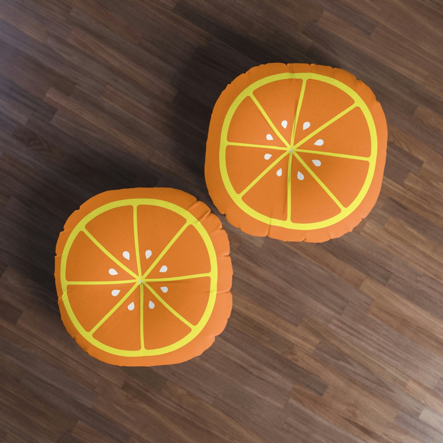 Orange Slice Round Floor Pillow