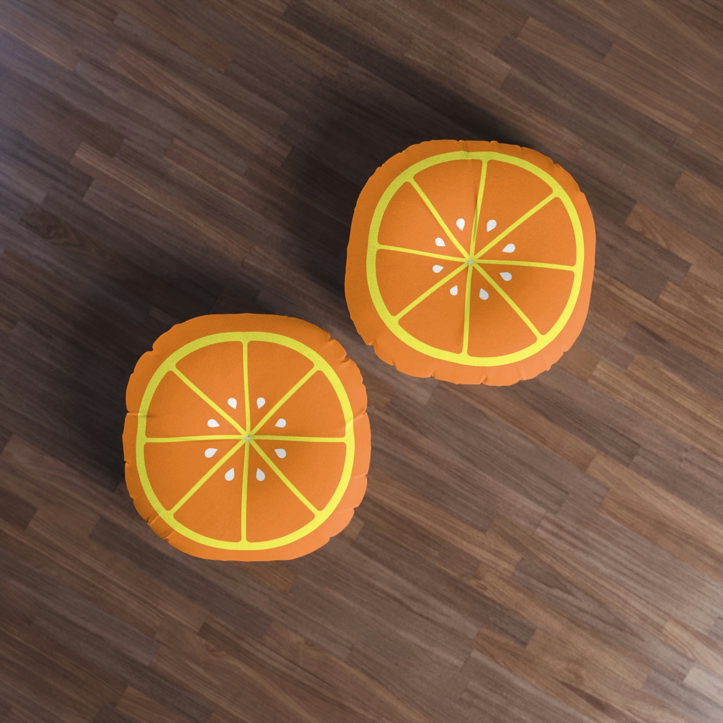 Orange Slice Round Floor Pillow