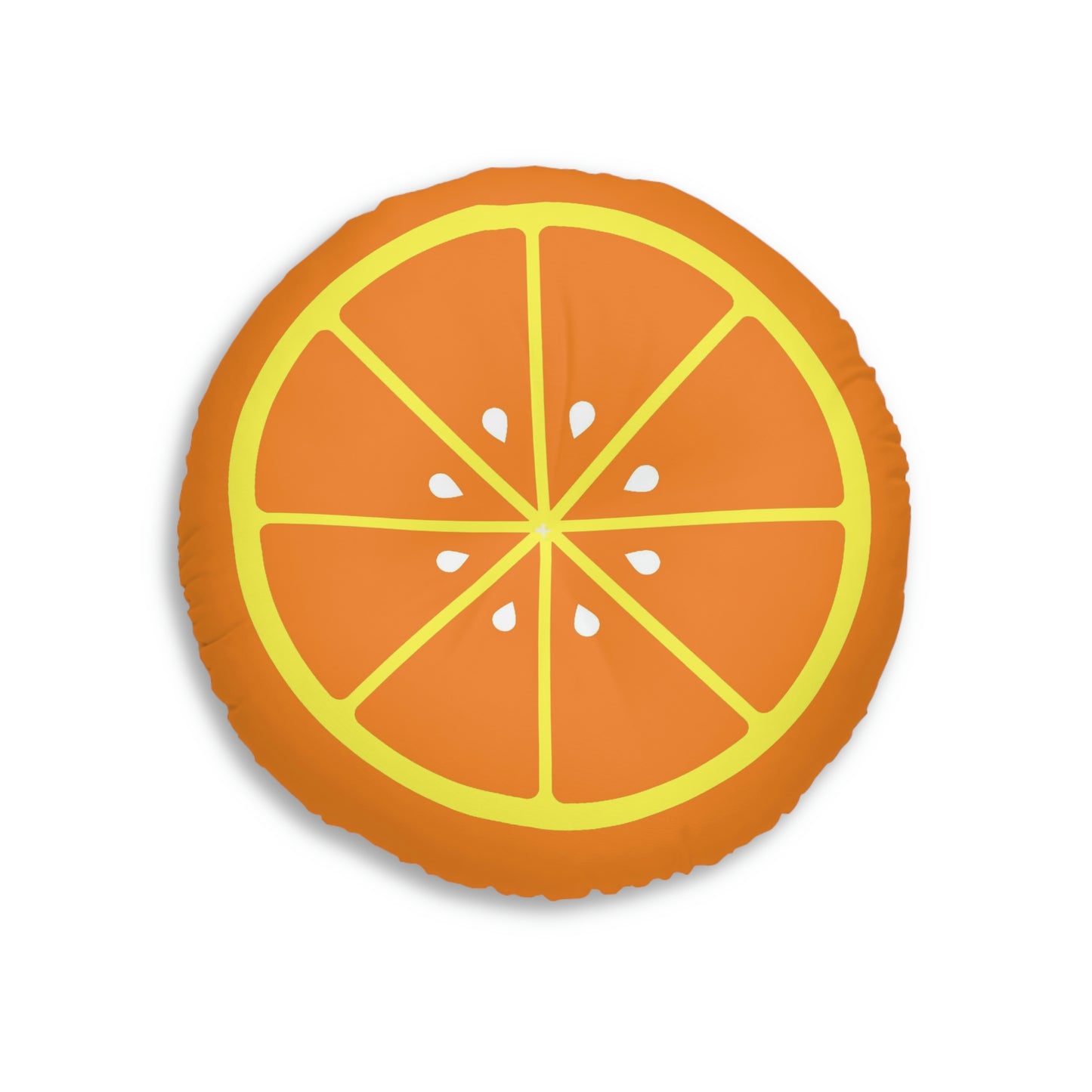 Orange Slice Round Floor Pillow