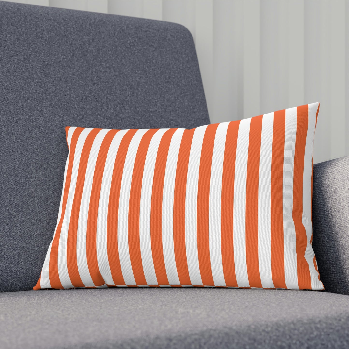 Orange Striped Pillows