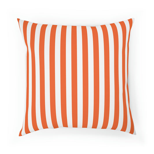 Orange Striped Pillows