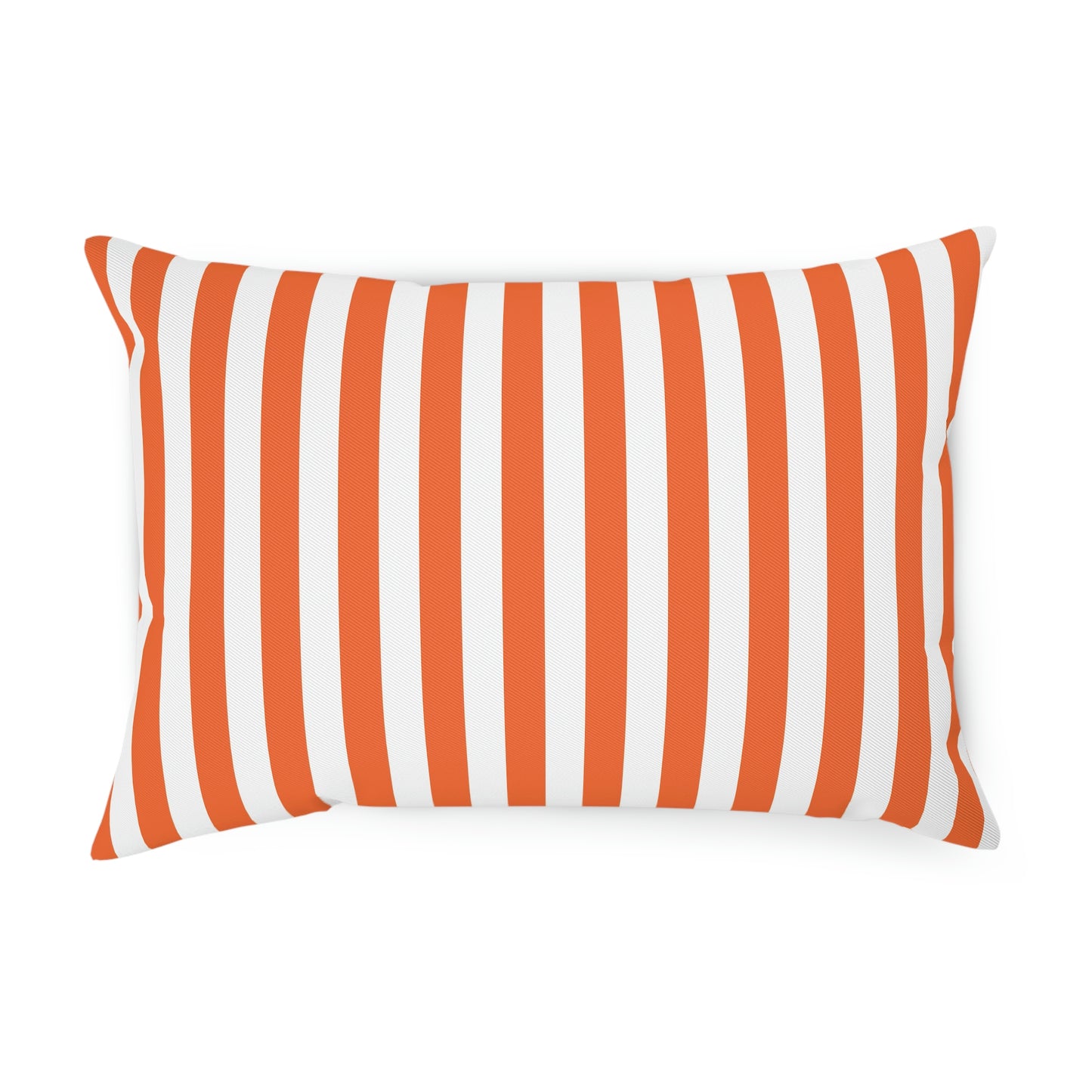 Orange Striped Pillows