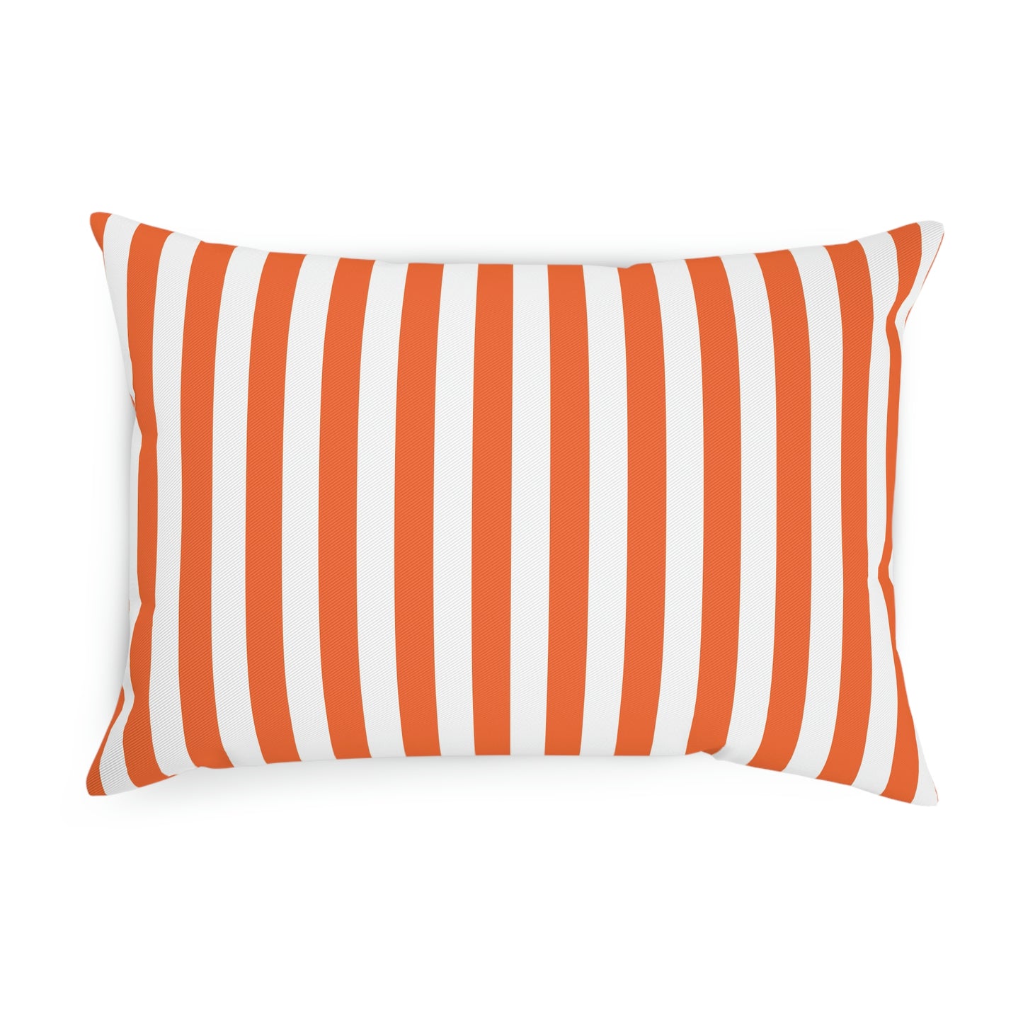 Orange Striped Pillows