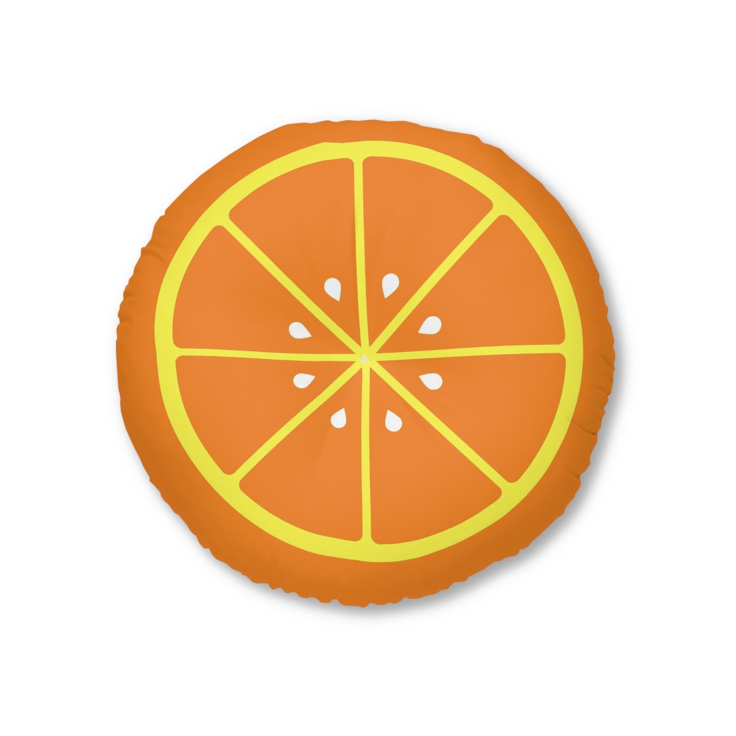 Orange Slice Round Floor Pillow