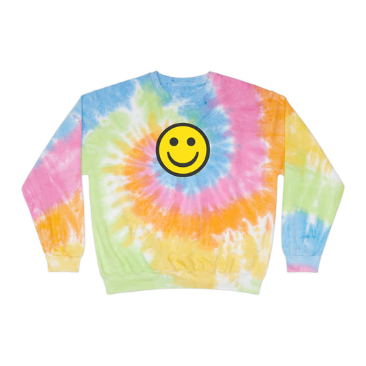 Happy Face Tie-Dye Sweatshirt