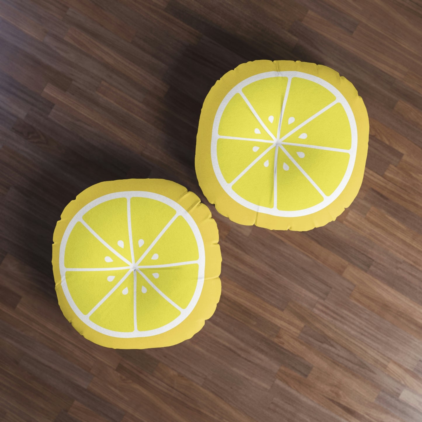 Lemon Slice Round Floor Pillow